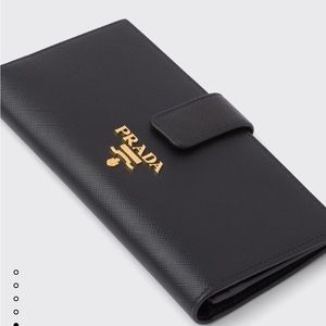 Large Prada Saffiano Leather Wallet